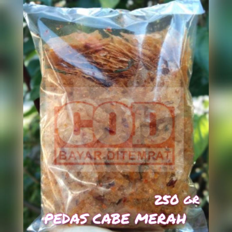 

250gr keripik kaca keripik beling pedas cabe merah