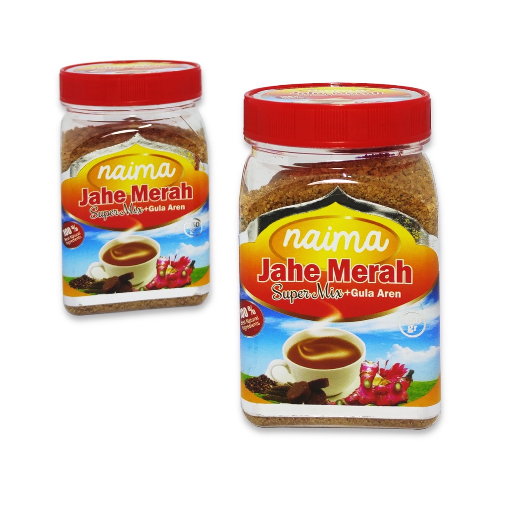 Jahe Merah Super Mix + Gula Aren Naima Asli Original 250gr