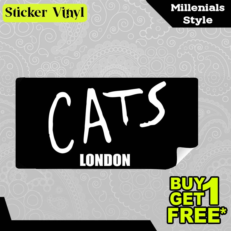

Stiker Sticker Cats London Gambar Unik Desain Keren dan Kekinian Aesthetic Bahan Vinyl Satuan Anti Air