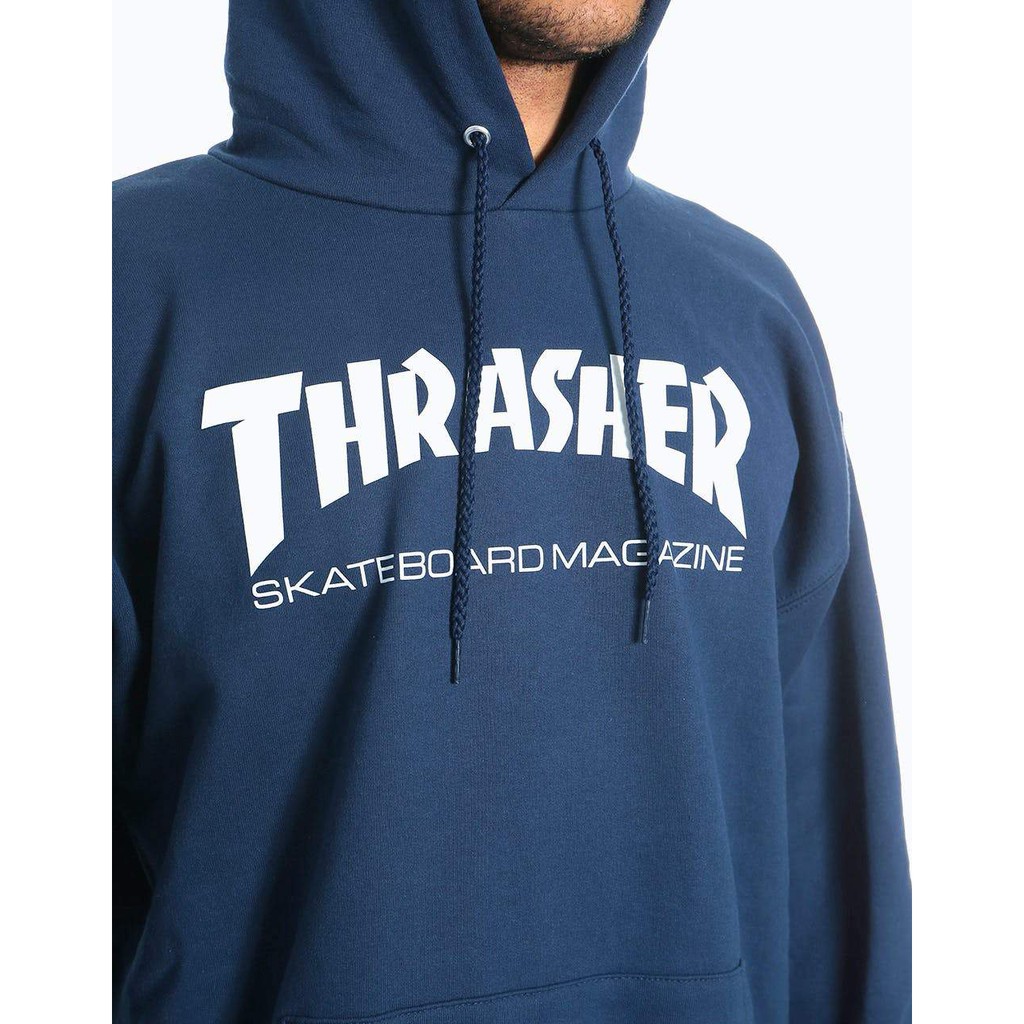 Thraser Skate Mag Hoodie Navy / Hoodie Thrasher Navy Original