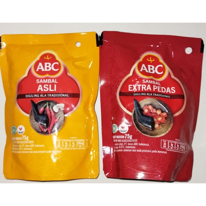 

ABC saos sambal 75gram pouch all varian