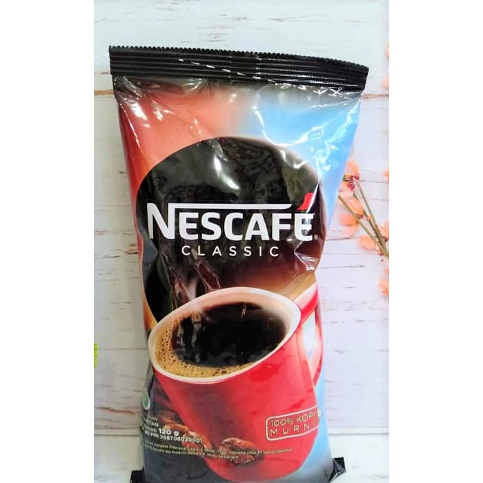 

KOPI BUBUK INSTAN NESCAFE 120 GR KLASIK COFFEE CLASSIC VENDING MESIN KOPI