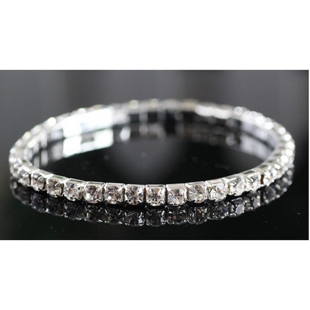 OILA gelang silver berlian / silver diamond bracelet (3D1) JGE008