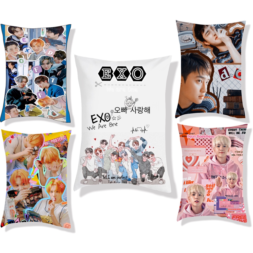 Bantal EXO 30x40 cm Part 1 #EXO 001-010/ Bantal Sofa EXO Unofficial Group Dan Member