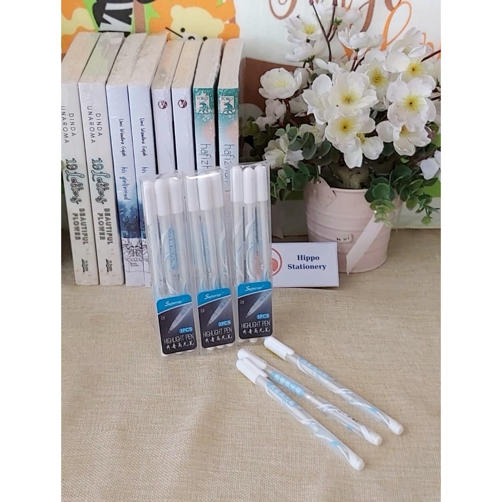 

WHITE GEL PEN SUPERIOR SET 3
