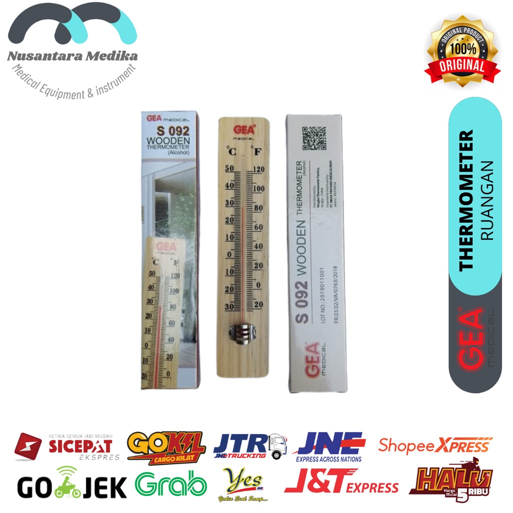 Thermometer Ruang Kayu - Alat Pengukur Suhu Ruangan