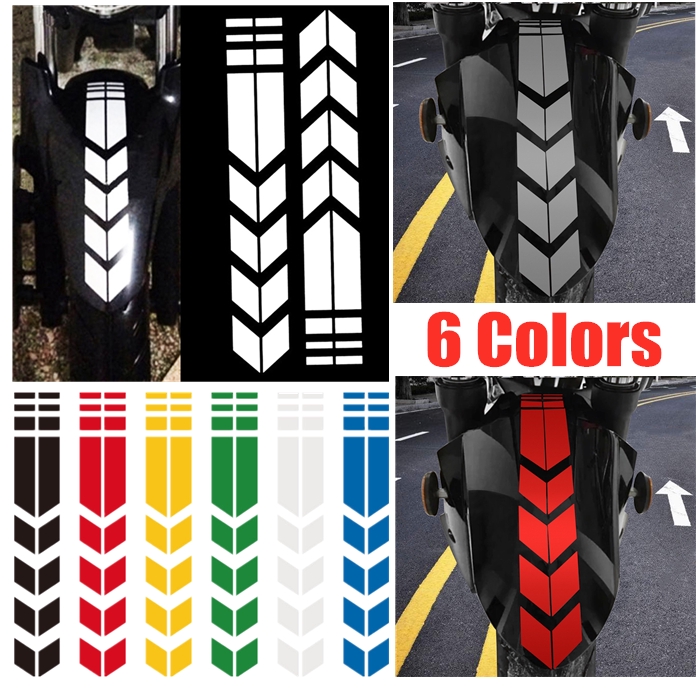 1Pc Motorcycle Moto Reflective Stickers Wheel Car And Decals Bicycle Fender Decor