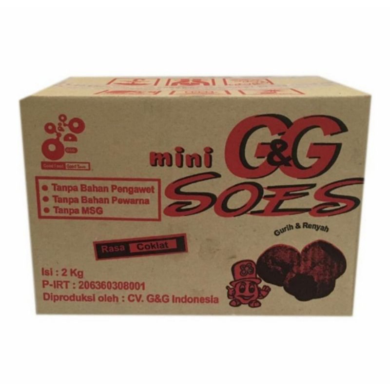 G&G Mini Soes Coklat/ GG Mini Soes Chocolate 2Kg / G & G Soes / G&G Soes