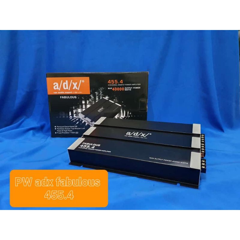 power mobil 4 ch amplifier adx fabulous 455.4 40000 watt