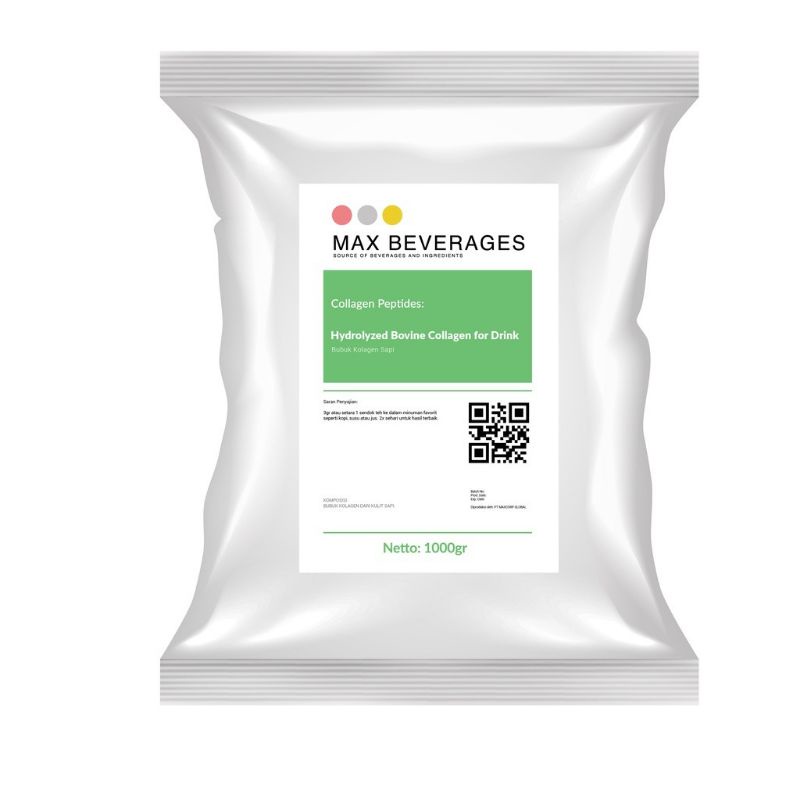 1 KG - Pure Hydrolyzed Bovine Collagen Peptides / Bovine Murni