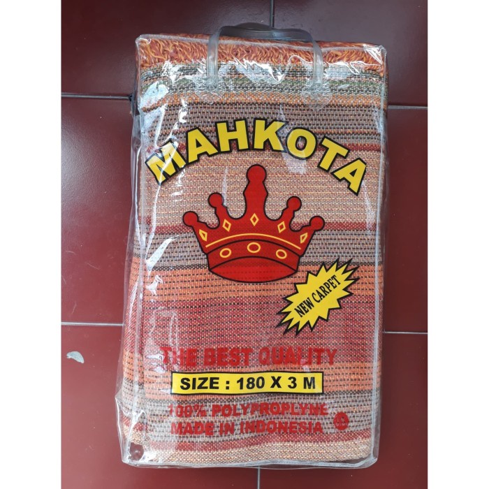 Tikar - Tikar Lipat Tenun Benang "Mahkota Plintir" Tanpa Sambungan Uk.3 X 1.8