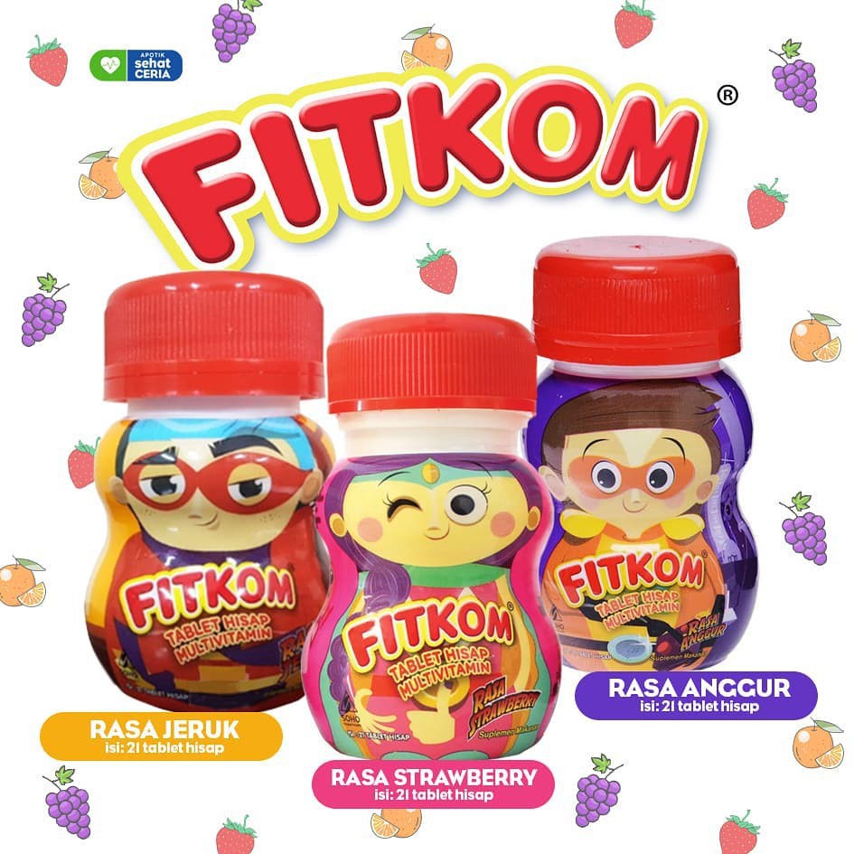 Fitkom Multivitamin Anak Tablet Hisap Isi 21 Tablet