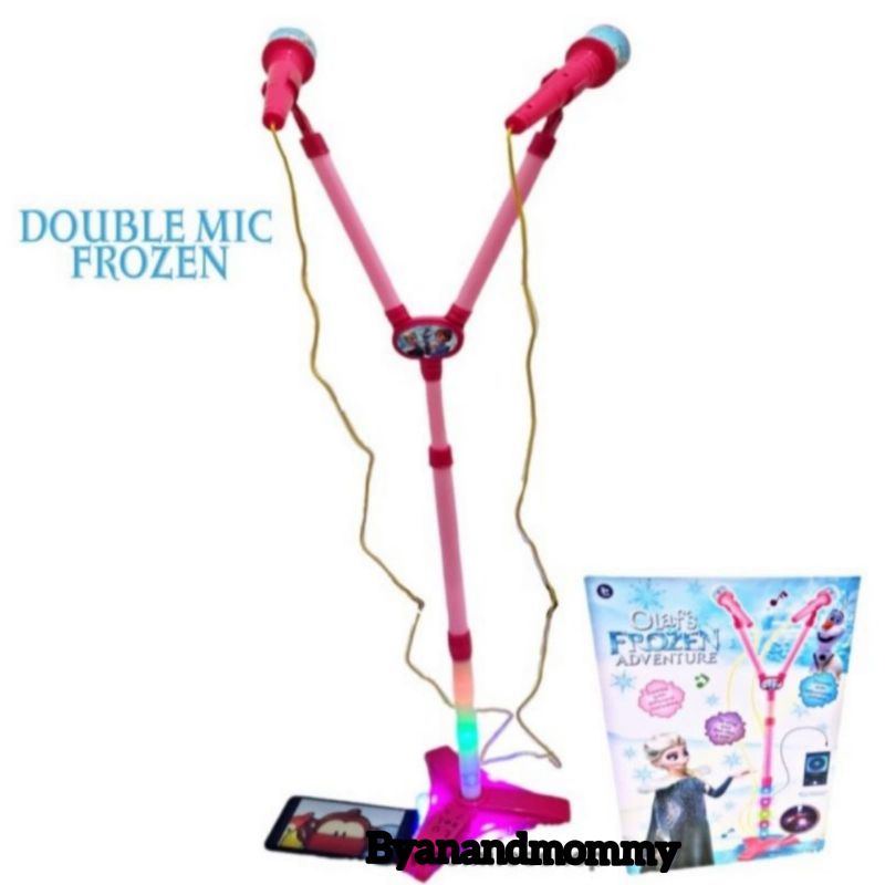 MAINAN MICROPHONE ANAK MICROPHONE DOUBLE MIC