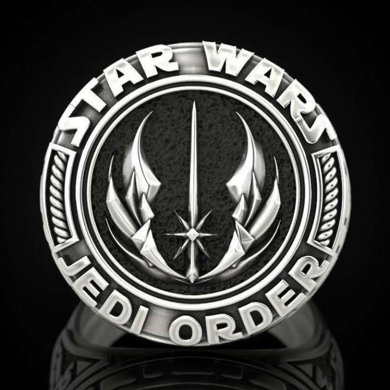 Cincin Pasangan Desain Star Wars Gaya Punk Kasual Untuk Pria Dan Wanita