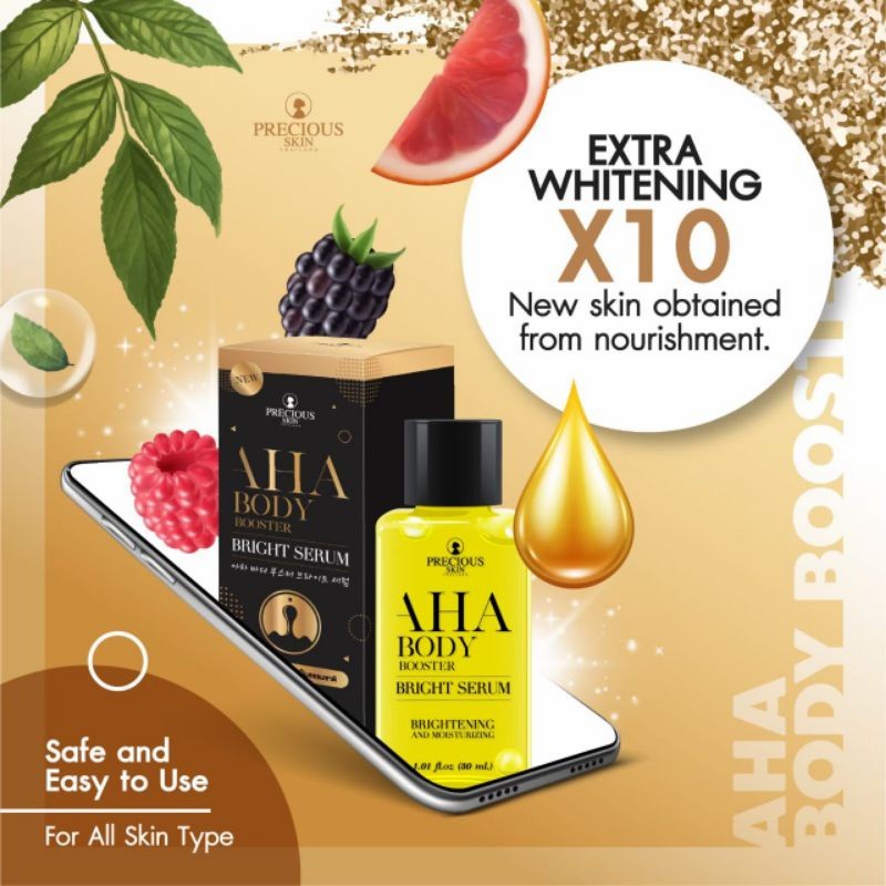 AHA MIMI BODY BRIGHTENING &amp; WHITENING BOOSTER BRIGHT SERUM