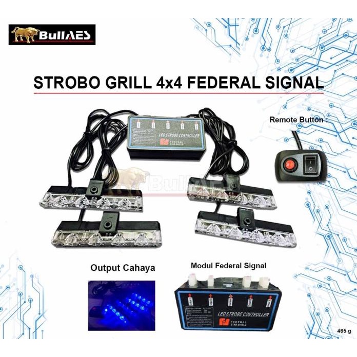 Jual Lampu Strobo Gril X Led Merk Federal Signal I Strobo Led Gril S Interior Mobil