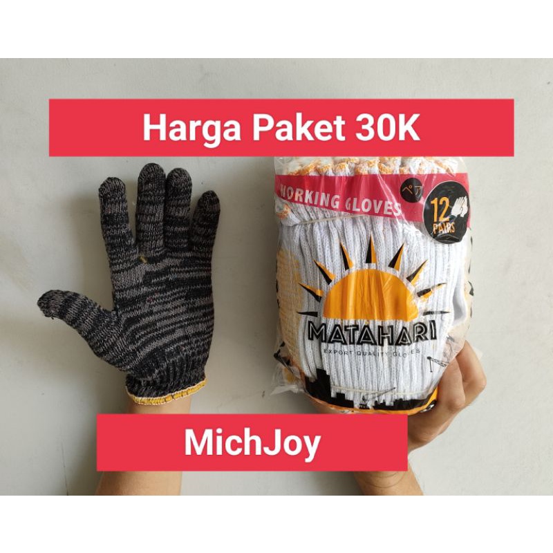 PROMO....BONUS......, PROMO.....!!!!!  Sarung Tangan Matahari Bintik Paket 30K Kuning Hitam Maron Putih