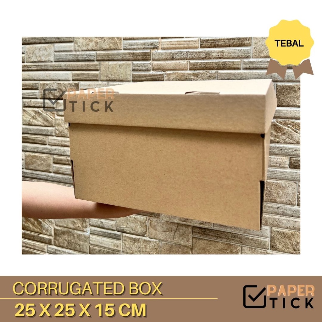 

Dus Corrugated 25x25x15 CM Kemasan Kue Packaging Kotak Kue Box DC