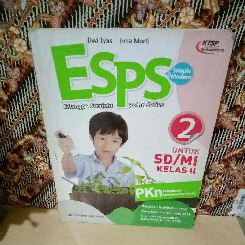 ESPS 2 PKN PENDIDIKAN KEWARGANEGARAAN SD/MI KELAS 2 II ERLANGGA