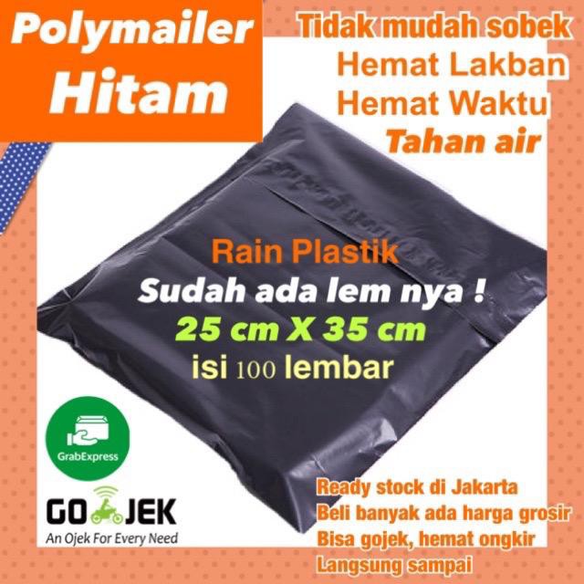 Plastik POlymailer 25 x35 cm isi 100 lembar , Plastik packing paket onlineshop peking