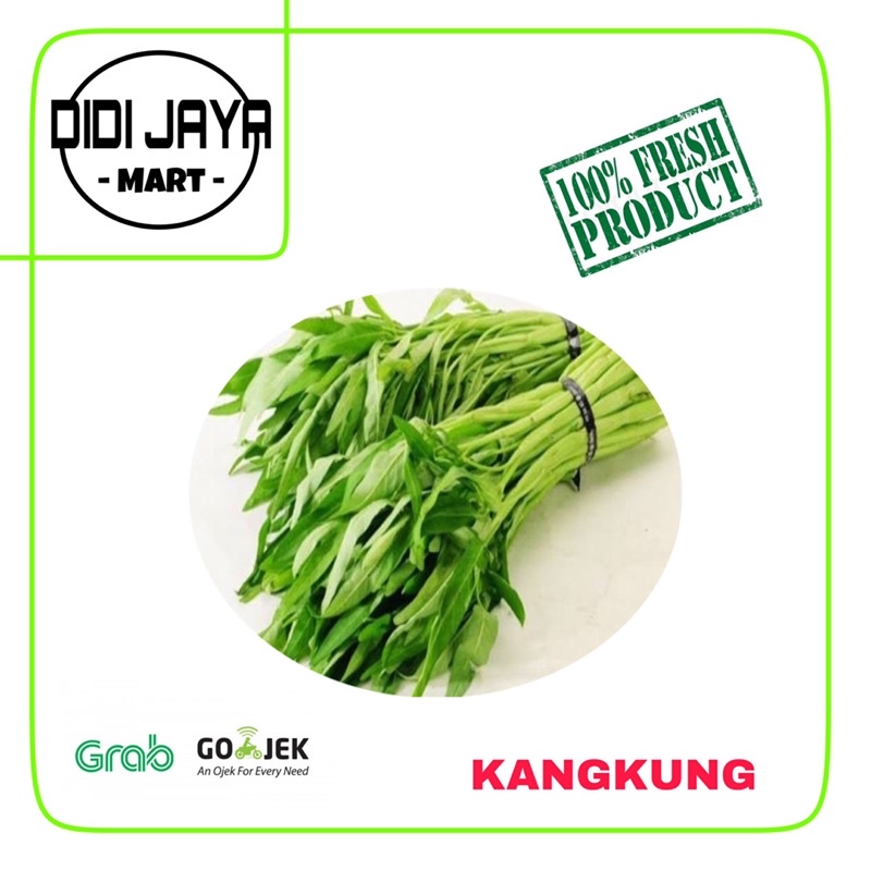 

Kangkung segar bersih / ikat