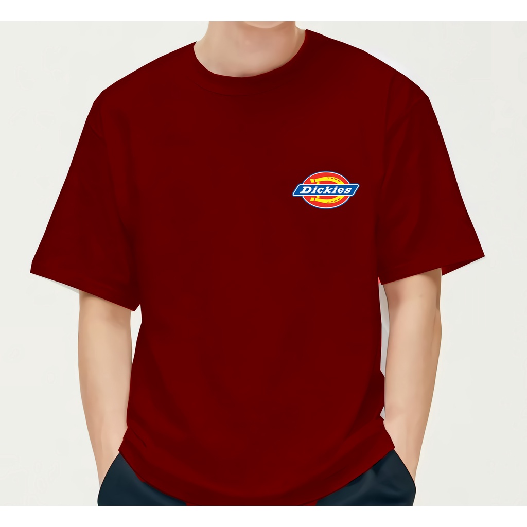 Tshirt Baju Kaos Distro Dickies Logo dada / Kaos Distro Pria Wanita