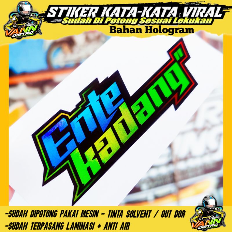 Stiker ente kadang-kadang