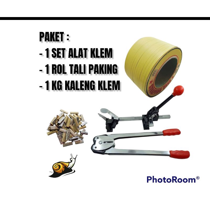 

PAKET ALAT PACKING STRAPING KARDUS PLASTIK SET : ALAT + TALI + KALENG