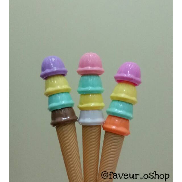 

Pulpen Gel Bentuk Es Krim/ Gel Ice Cream Pen