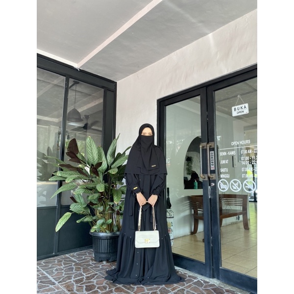NEW Zehra abaya series (full sifon+furing)