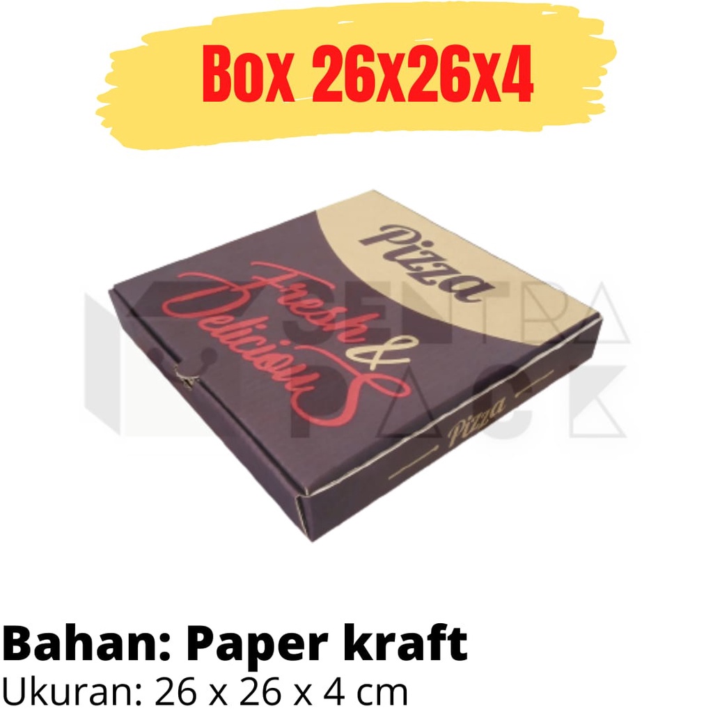 Box Pizza 26X26X4cm LD BF-Premium Kardus Karton Pizza