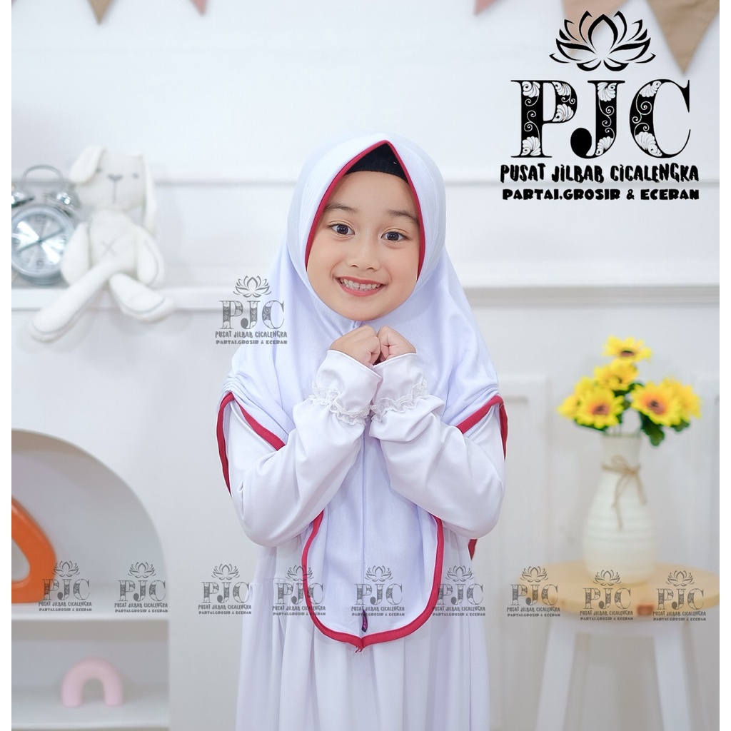 JILBAB ANAK / KERUT PINGUIN 6TAHUN - 10 TAHUN / JILBAB ANAK SEKOLAH SD / KERUDUNG ANAK SEKOLAH / HIJAB ANAK SD / JILBAB ANAK LUCU / SD TK PAUD