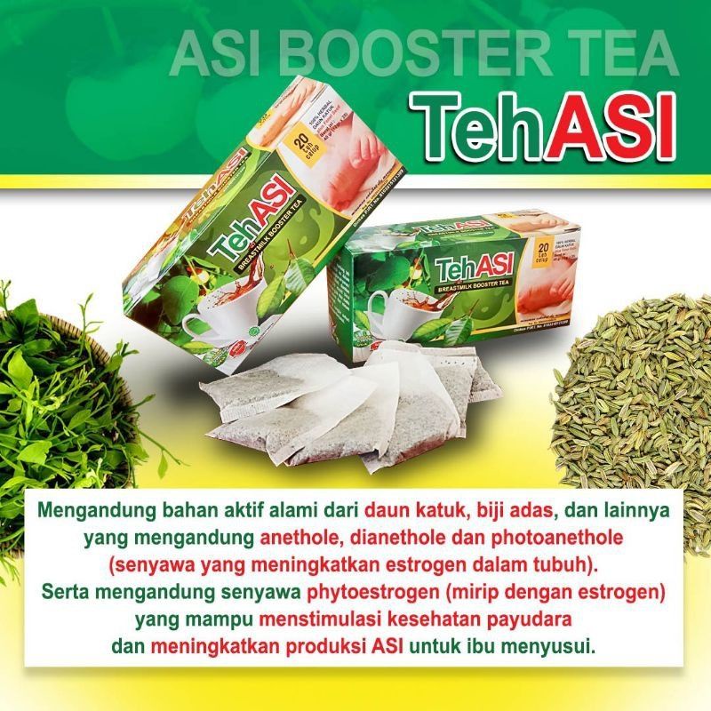 

Teh Asi Booster / Teh Daun Katuk Penambah ASI Ibu Menyusui isi 20
