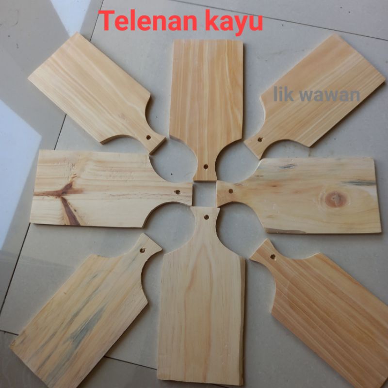 TELENAN KAYU, TATAKAN