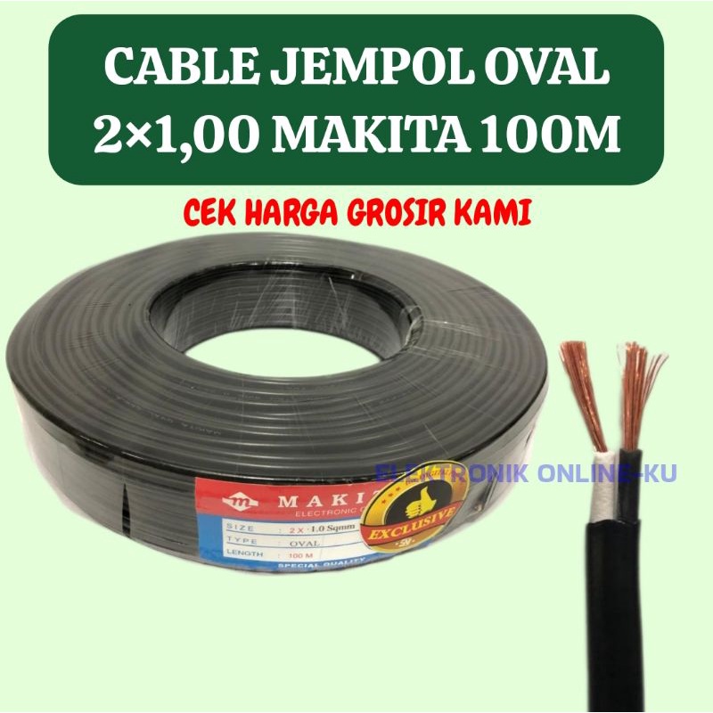 CABLE JEMPOL OVAL 2×1,00 MAKITA 100M