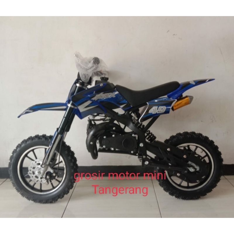 MOTOR MEDIUM TRAIL MGX 50CC MESIN 2 TAK DOUBLE STATER~MOTOR MINI-MOTOR CROSS  ANAK-MAINAN MOTOR MINI  ANAK