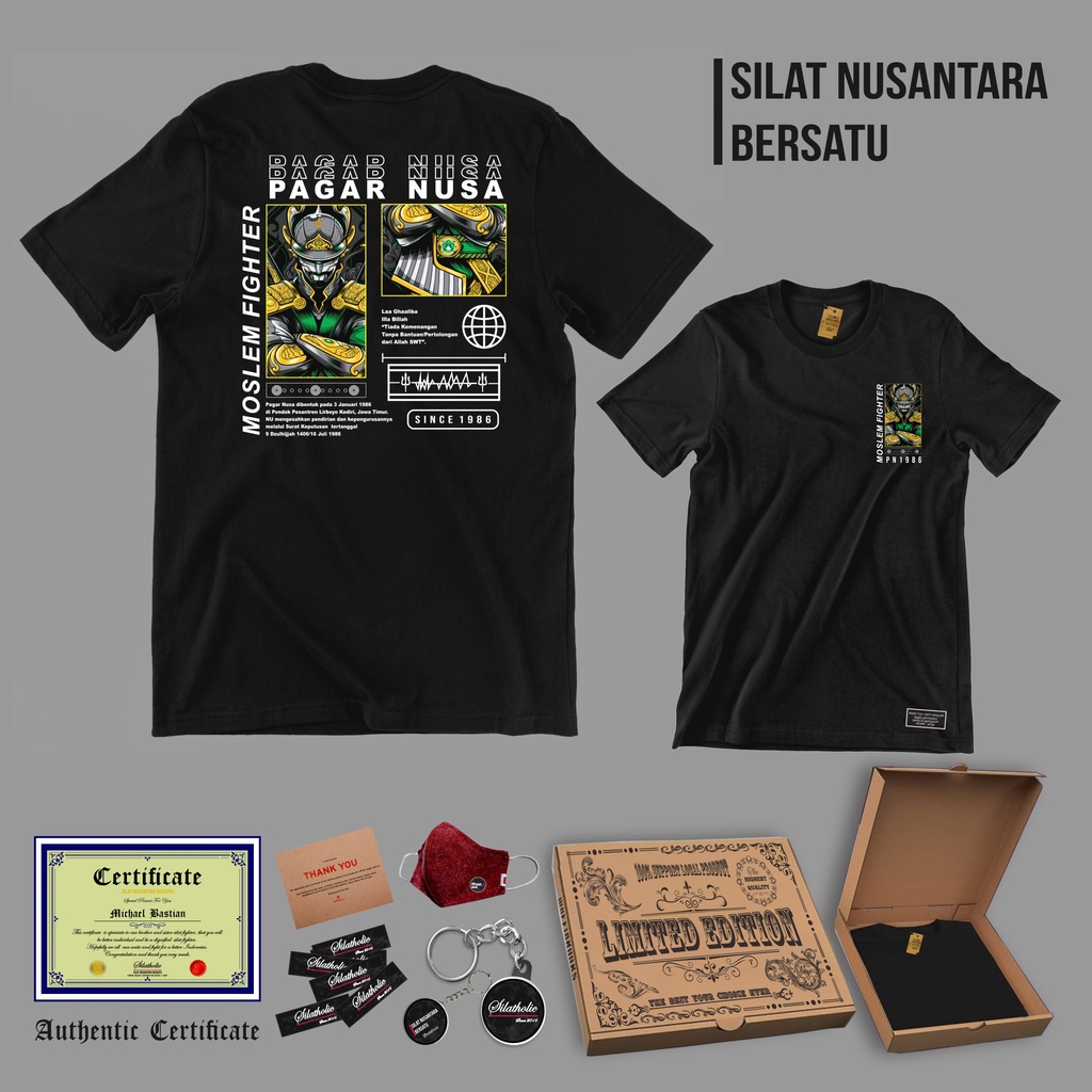 Kaos Pagar Nusa Trisula Arpansa Distro Kode Fighter Moslem