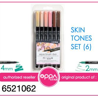 

(BISA COD) Brush Pen Set Lyra Aqua Brush Duo Pen Skin Stones Set 6 - 6521062 OBRAL Kode 280