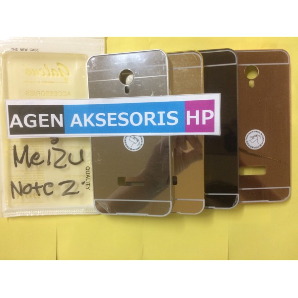 Mirror Case Meizu Note 2 M2 Note 5.5 inchi Bumper Casing Slide Mirror