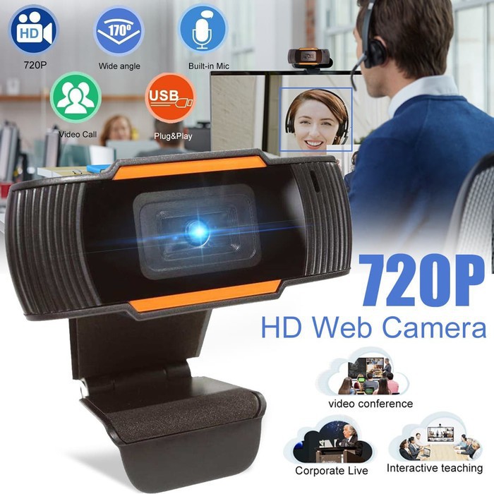 WEBCAM + MIC M-TECH HD 720P WB 300 PC CAMERA WITH MICROPHONE