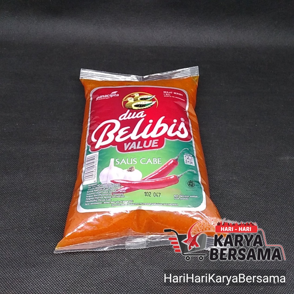 

DUA BELIBIS SAUS CABE VALUE 1000GR