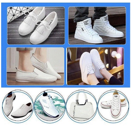 SEMIR SEPATU PUTIH / CAIRAN PEMBERSIH / SHOE CLEANER POLISH