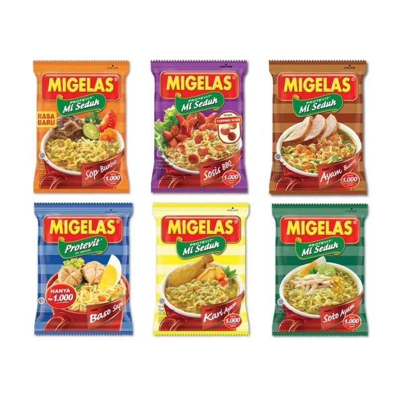 

( HOKKY ) MIEGELAS Mie Gelas Protevit Eceran 30gr Mi Seduh Instant Ayam Bawang Baso Sop buntut Kari ayam Sosis bbq soto 28gr