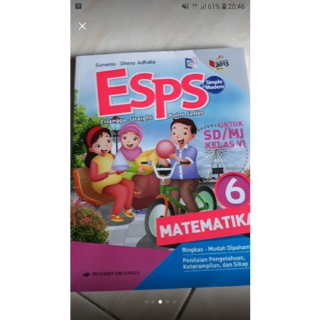 buku ESPS MATEMATIKA KELAS 6 SD