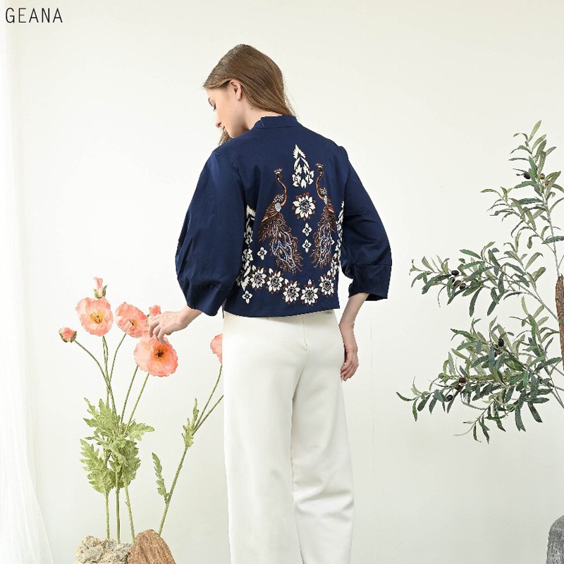 GEANA JACKET STANDAR / JUMBO - Jacket Batik Wanita Luaran Wanita