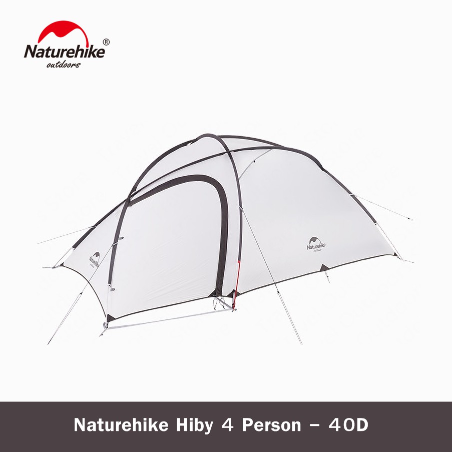 Tenda Naturehike Hiby 4 40D NH19ZP005 Tenda Camping Gunung Ultralight Tenda Double Layer 4 Orang