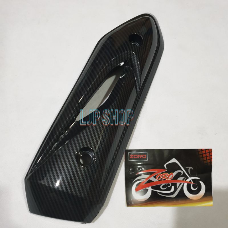 COVER TUTUP KNALPOT CARBON KARBON BEAT KARBU ATAU BEAT LAMA