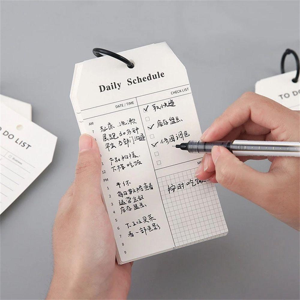 Lanfy Daftar Jadwal Harian Siswa Portabel Memo Pad Planners Perlengkapan Alat Tulis Notepad Book To Do List