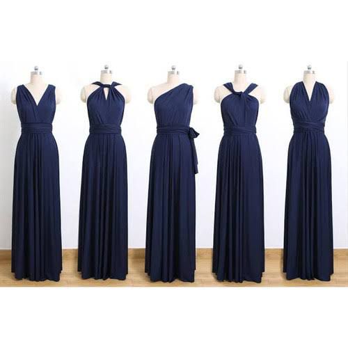 PRLOVED MULTIWAYS GOWN / BAJU PESTA DARK NAVY / BRIDESMAID DRESS
