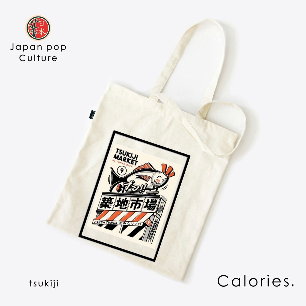 Totebag Japan Jepang pop culture budaya jepang unik khas tokyo klasik vintage #TOJS